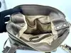 sac vanessa bruno zippy en cuir taupe avec bandoulière