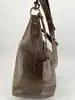 sac vanessa bruno zippy en cuir taupe avec bandoulière