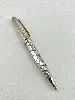 stylo bille montblanc meisterstuck solitaire en argent et métal doré