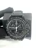 swatch x omega mission to the moonphase snoopy black