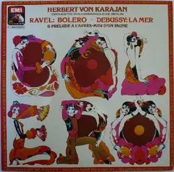 vinyle herbert von karajan, orchestre philharmonique de berlin - ravel / debussy - boléro / la mer & prélude a l'après - midi d'un