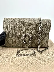 wallet on chaîn gucci modèle dionysus en toile monogram