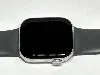 apple watch series 10 gps - 46mm - boîtier silver aluminium - bracelet denim sport band - m/l