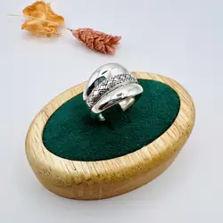 bague argent trois lignes t56 argent 925 millième (22 ct) 9,40g
