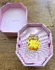 bague cocktail swarovski lucent taille octogonale en cristal jaune