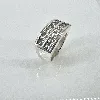 bague en argent 2 lignes d'oxydes argent 925 millième (22 ct) 9,43g