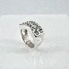 bague en argent 2 lignes d'oxydes argent 925 millième (22 ct) 9,43g