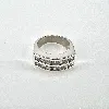 bague en argent 2 lignes d'oxydes argent 925 millième (22 ct) 9,43g