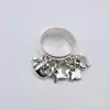 bague en argent à breloques t55 argent 925 millième (22 ct) 11,36g