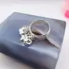 bague en argent à breloques t55 argent 925 millième (22 ct) 11,36g