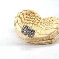 bague en argent bandeau ornée de strass t57 argent 925 millième (22 ct) 11,01g