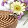 bague en argent cercle avec 2 lignes d'oxydes t54 argent 925 millième (22 ct) 2,24g