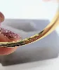 bague or ornée de quatre grenats  or 585 millième (14 ct) 2,17g