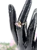bague or sertie de 3 pierres de couleur facettées or 375 millième (9 ct) 1,30g