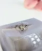 bague solitaire centrée d'un diamant d'environ 0,25ct or 750 millième (18 ct) 1,76g