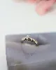 bague solitaire ornée d'un diamant d'environ 0,10ct  or 750 millième (18 ct) 2,30g