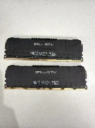 barette de ram crucial ballistix 16 go (2 x 8 go) 3200 mhz ddr4 dram cl16 bl8g32c16u4b