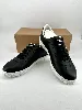 baskets / chaussures tennis chanel en cuir noir avec logo modèle uniform t46