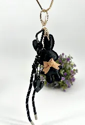 bijoux de sac avec cordon de téléphone lapin