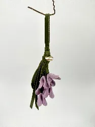 bijoux de sac fleur muguet violet