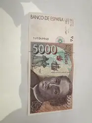 billet espagnol  5000 pesetas