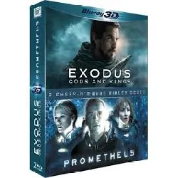 blu-ray coffret exodus et prometheus 3d et 2d blu - ray