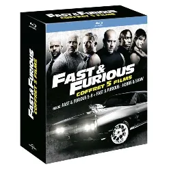 blu-ray fast & furious - coffret 5 films : fast & furious 5 - 8 + fast & furious : hobbs & shaw - pack - blu - ray