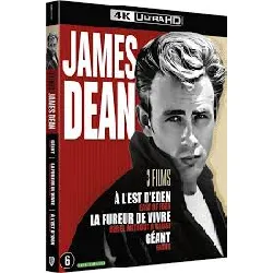 blu-ray james dean - géant + la fureur de vivre + à l'est d'eden - 4k ultra hd - 4k