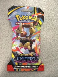 booster pokémon - méga - évolution flammes fantasmagoriques (10 cartes)