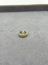 boucle d'oreille à clip en métal doré