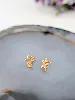 boucles d'oreilles chat assis en or  or 750 millième (18 ct) 0,57g