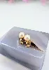 boucles d'oreilles clips en or chacune ornée d'une perle de culture blanche or 750 millième (18 ct) 4,65g