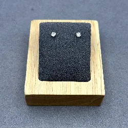 boucles d'oreilles puces oxyde rond argent 925 millième (22 ct) 0,30 g