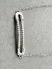 bracelet argent orné d'oxydes l16,8-19cm argent 925 millième (22 ct) 2,40g