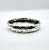 bracelet en argent jonc avec motifs de feuilles  argent 800 millième (19 ct) 18,35g