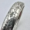 bracelet en argent jonc avec motifs de feuilles  argent 800 millième (19 ct) 18,35g