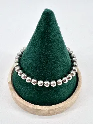 bracelet en argent maille boule argent 925 millième (22 ct) 15,87g