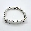 bracelet en argent maille goumette l21cm argent 925 millième (22 ct) 56,62g