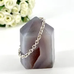 bracelet en argent maille ovale l18cm argent 925 millième (22 ct) 9,72g