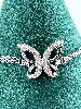 bracelet en argent oxydes papillon  argent 925 millième (22 ct) 2,83g