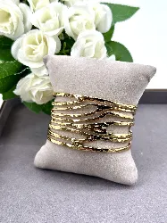 bracelet / jonc en métal doré