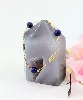 bracelet maille cheval orné de 3 boules de lapis-lazuli  or 750 millième (18 ct) 3,99g