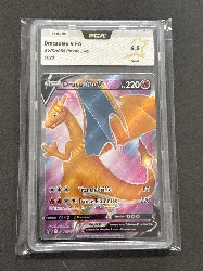 carte pokémon dracaufeu v swsh050 pca 9,5
