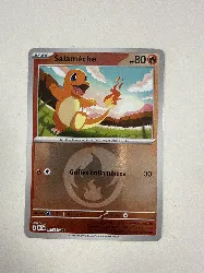 carte pokémon - salamèche - pokéball