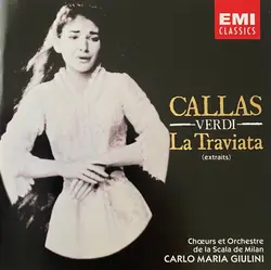 cd callas - verdi: la traviata (extraits) / callas / giulini