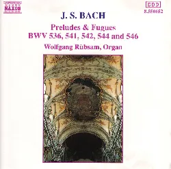 cd j. s. bach - wolfgang rübsam - preludes & fugues: bwv 536, 541, 542, 544 and 546 (1992)