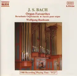 cd j.s. bach, wolfgang ruebsam - organ favourites (2000)