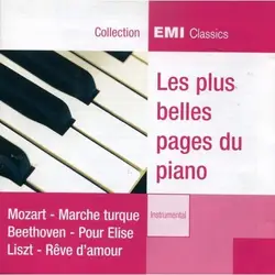 cd les plus belles pages du piano : beethoven, debussy, mozart, chopin, poulenc, ravel, satie,