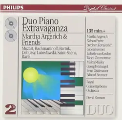 cd mozart / rachmaninoff / bartók / debussy / lutoslawski / saint - saëns / ravel / martha argerich, nelson freire, stephen kovace