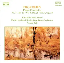 cd prokofiev – kun woo paik, polish national radio symphony orchestra, antoni wit - piano concertos no. 1, op. 10 · no. 3, op. 26 